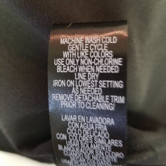 Sandra Darren Black Dress Skater Flowy Skirt Type Nice Detail Excellent! S 10 - Picture 8 of 8